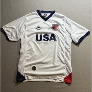 USA‎ National Team EverCool Sport Soccer Jersey Boys XL White Short Sleeve